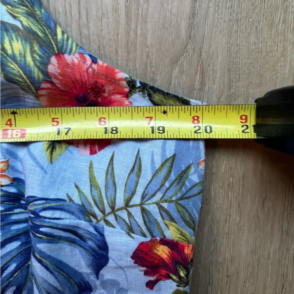 Disney Tommy Bahama Micky Dress Size M Blue Linen sleeveless - Picture 12 of 12